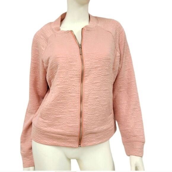 H By Halston Textured Zip Jacket size 12 - Picture 6 of 6